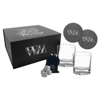 Engraved whiskey set